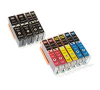 ESMONLINE Lot de 10 cartouches d'encre XXL (5 couleurs) de rechange pour Canon PGI-580/CLI-581