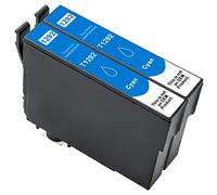 ESMONLINE Lot de 2 cartouches d'encre compatibles Epson T129 E129 pour Workforce WF-7015 WF-7525 Stylus Office SX420W SX425W SX435W SX440W SX525W Tyler Office BX625 BX925