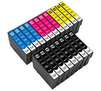 ESMONLINE Lot de 20 cartouches d'encre de rechange compatibles Epson 16 XL pour Workforce WF-2760DWF 2750DWF 2660DWF 2650DWF 2630WF 2540WF 2530WF 2520NF 2510WF 2010W