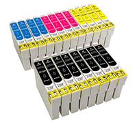 ESMONLINE Lot de 20 cartouches d'encre de rechange Epson T1285 pour Epson Stylus SX-420 SX-425 SX-430 SX-435 SX-438 SX-440 SX-445 Office BX-305 S-22 SX-125 SX-130 SX-230 SX-230 X-235