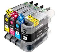 ESMOnline Lot de 4. XL Cartouches d'encre avec Technologie haut V2 puce pour Brother MFC J245 J470DW J650DW J870DW J4410DW J4510DW J4610DW J4710DW J6520DW J6720DW J6920DW Brother DCP J132 W J123WG1 J152 W J552DW J752DW J4110DW 1 x noir, 1 x bleu, 1 x rouge, 1 x jaune