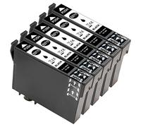 ESMONLINE Lot de 5 cartouches d'encre compatibles Epson T0711 pour Epson Stylus SX510W DX4000 D120 SX415 SX 515 BX300