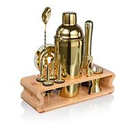 Esmula Ensemble de shakers à cocktail, 750 ml, 12 pièces, en acier inoxydable, pour hommes, femmes, amis, avec livret de recettes de cocktail (français non garanti)