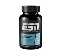 ESN Ashwa +, ashwagandha hautement dosé, KSM 66® breveté, 120 gélules, avec magnésium, vitamine B6 et zinc - fabriqué en Allemagne