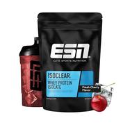 ESN ISOCLEAR Whey Isolate Protein Powder, 1000 g, Cerise, boisson protéinée au goût fruité et délicieux, clear Whey - fabriqué en Allemagne