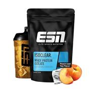 ESN ISOCLEAR Whey Isolate Protein Powder, 1000 g, Glacé à la pêche, boisson protéinée au goût fruité et délicieux, clear Whey - fabriqué en Allemagne