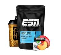 ESN ISOCLEAR Whey Isolate Protein Powder, 1000 g, Thé glacé mangue-pêche, boisson protéinée au goût fruité et délicieux, clear Whey - fabriqué en Allemagne