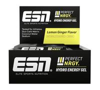 ESN Perfect NRGY, gel énergétique hydratant, 12 x 40 ml, citron-gingembre