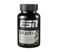 ESN Shilajit+, 60 gélules végétaliennes, hautement dosées avec 2 000 mg d'extrait de shilajit, enrichies en vitamines et en pipérine