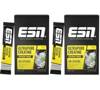 ESN Ultrapure Creatine Monohydrate Sticks, 30 sticks, 30 portions, neutre (Lot de 2)