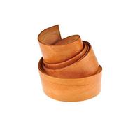 esnado Cordon de Cuir Plat, Sangle en Cuir Plate, 1 mètre, Largeur/Couleur au Choix (Largeur : 40 mm, Marron Naturel) | Cuir véritable | Tannage végétal | Artisanat, décoration, médiévale…