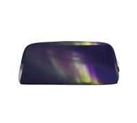 ESNAIUVCD Aurora Trousse à crayons avec fermeture éclair Motif Polaris Grande trousse multifonction pour le travail et le maquillage, doré, Taille unique, Trousse de beauté