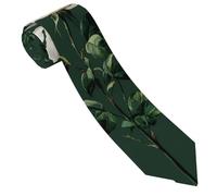 ESNAIUVCD Cravate minimaliste pour homme avec imprimé rose blanche fantaisie pour homme