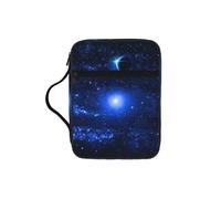 ESNAIUVCD Étui Bible imprimé galaxie pour femmes et filles, avec poignée pour Bible de taille standard