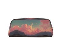 ESNAIUVCD Grande trousse à crayons avec fermeture éclair et imprimé River and The Great Sky - Trousse multifonction pour le travail et le maquillage, doré, One Size, Trousse de beauté