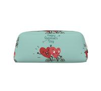 ESNAIUVCD Grande trousse à crayons avec fermeture éclair et motif « Fall in Love On Bicycle » - Trousse multifonction pour le travail et le maquillage, doré, Taille unique, Trousse de beauté