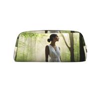 ESNAIUVCD Grande trousse à crayons avec fermeture éclair - Motif Lake Fairy - Multifonctionnelle - Pour le travail et le maquillage, doré, Taille unique, Trousse de beauté