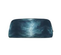 ESNAIUVCD Grande trousse à crayons avec fermeture éclair - Multifonctionnelle - Motif tempête, doré, One Size, Trousse de beauté