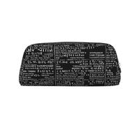 ESNAIUVCD Grande trousse à crayons avec fermeture éclair pour programmeur, programmation, voyage - Trousse multifonction pour crayons et maquillage, Argenté., Taille unique, Trousse de beauté