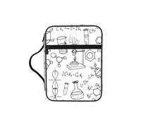 ESNAIUVCD Housse de livre de Bible imprimée chimie pour femmes et filles, avec poignée pour Bible de taille standard