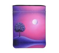 ESNAIUVCD Housse de protection pour livre de poche, tissu lavable, fermeture éclair, cadeau pour amoureux de livres de nuit, peinture à l'huile