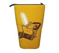 ESNAIUVCD Jolie trousse à crayons rétractable avec impression de tronçonneuse pleurante, pochette à crayons personnalisée pour étudiants, enfants, adultes, pour l'école, le bureau