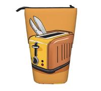 ESNAIUVCD Jolie trousse à crayons rétractable avec impression de tronçonneuse pleurante, pochette à crayons personnalisée pour étudiants, enfants, adultes, pour l'école, le bureau