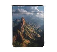 ESNAIUVCD Mountain Peak Housse de protection de livre en tissu lavable avec fermeture éclair pour livres de poche