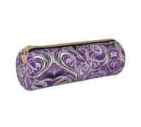 ESNAIUVCD The Sea Witch Trousse à crayons cylindrique en cuir synthétique de haute qualité avec fermeture éclair Motif sorcière des mers, blanc, Taille unique, Trousse de beauté