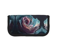 ESNAIUVCD Trousse à crayons avec double fermeture éclair pour l'école ou le bureau Motif roses La Reine des neiges