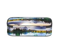 ESNAIUVCD Trousse à crayons avec vue sur la montagne - Motif soleil - Pour enfants - Grande capacité - Pour l'école primaire