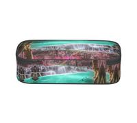 ESNAIUVCD Trousse à crayons cascade avec impression paysage naturel pour enfants, trousse à crayons de grande capacité, trousse à crayons pour école primaire, sacs de papeterie pour enfants