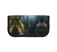 ESNAIUVCD Trousse à crayons de grande capacité avec double fermeture éclair pour école/bureau Motif montagne