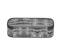 ESNAIUVCD Trousse à crayons imprimée vue sur la ville pour enfants, trousse à crayons de grande capacité, trousse à crayons pour école primaire, sacs de papeterie pour enfants