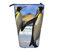 ESNAIUVCD Trousse à crayons rétractable élégante avec imprimé pingouin personnalisé pour étudiants, enfants, adultes, pour l'école, le bureau