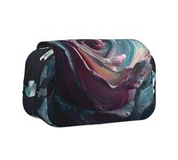 ESNAIUVCD Trousse à stylos double couche avec imprimé rose La Reine des Neiges, convient pour les garçons, les filles et les adultes, cette trousse de bureau avec compartiment design