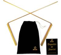 ESOAS Baguettes DE SOURCIER - Fabrication Artisanale Française, Idéal Radiesthésie et Géobiologie, Radmaster parallèles coudées en L - Laiton (cuivre/Zinc) - [Garantie à Vie] + Guide PDF Offert