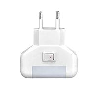 Esoes Lampe de Nuit Veilleuse LED 1W Lampe de Chambre avec Pris EU Lumiere Bleu/Blanc pour Enfant Bebe Adulte