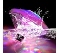 Esoes Lumières de bain LED Corlorful flottantes pour piscine, baignoire, jacuzzi, discothèque, étanche, lampe sous-marine décorative pour le bain, les étangs, les fêtes de piscine