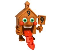 Esok Sekolah - Figurine articulée Brainrot Italian Memes XL 11 cm - Collection officielle Brainrot - Yeux et dents Glow brillent dans le noir - Figurine à collectionner Maison 9, Esox Secola, école de