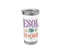 ESOL Enseignant en pprentissage des langues Gobelet isotherme en acier inoxydable double paroi