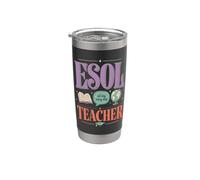 ESOL Enseignant en pprentissage des langues Gobelet isotherme en acier inoxydable double paroi