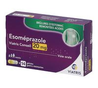 ESOMEPRAZOLE VIATRIS CONSEIL 20MG GELULE Capsule(S) 14 pc(s)