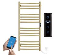 ESOP Sèche-Serviette,Porte-Serviettes électrique Or Brossé WiFi Compatible