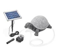esotec 101667 Kit gargouille solaire avec tortue, pompe solaire, figurine d'étang et statue de jardin, pompe submersible, fontaine de jardin, fontaine extérieure, abreuvoir pour oiseaux, hauteur 17 cm