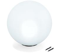 Esotec 102612 Boule lumineuse solaire pour le jardin, 50 cm, 7 couleurs, multicolore, batterie, 6500 K, lampe solaire résistante à l'hiver