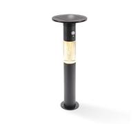 esotec Biella 102756 Lampe solaire avec détecteur de mouvement, 60 cm, avec bulles d'air, 600 lm, blanc chaud, IP44