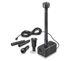 esotec Marino 101759 Pompe de rechange solaire pour bassin avec kit d'arrosage | Pompe unique universelle de rechange pour fontaine | 12-24 V/DC IP68
