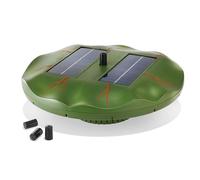 Esotec Pompe de Bassin Flottante nénuphar | Kit Complet avec Pompe d'arrosage, Panneau Solaire, Fontaine Solaire pour Bassin de Jardin, Jeu d'eau, Pompe de Fontaine, Fonctionnement Direct 0,4 m, 160