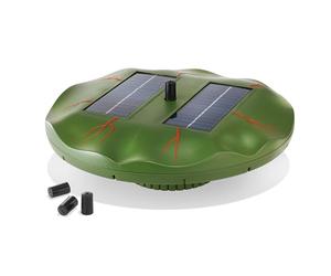 Esotec Pompe de Bassin Flottante nénuphar | Kit Complet avec Pompe d'arrosage, Panneau Solaire, Fontaine Solaire pour Bassin de Jardin, Jeu d'eau, Pompe de Fontaine, Fonctionnement Direct 0,4 m, 160